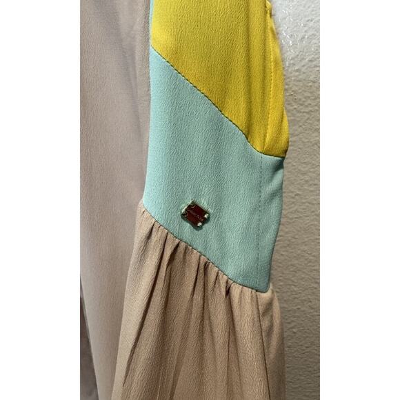 Caractere Silk Blend Tank Top Women’s Size US6 Colorblock Resort Coastal Resort - Picture 5 of 10